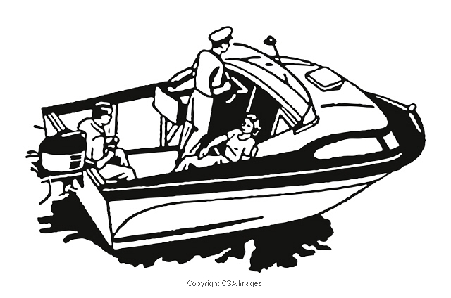 Speed Boat #1 Wood Print by CSA Images - Fine Art America